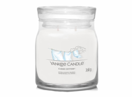 Svíčka ve skleněné dóze Yankee Candle, Čistá bavlna, 368 g