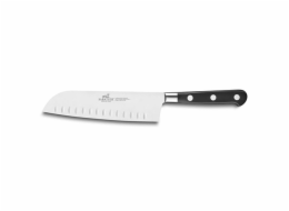 Kuchyňský nůž Lion Sabatier, 814750 Idéal Inox, Santoku nůž, čepel 18 cm z nerezové oceli, POM rukojeť, plně kovaný, nerez nýty