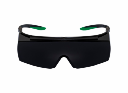 uvex super f OTG welding safety spectacles black/green