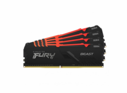 Kingston FURY Beast/DDR4/32GB/3200MHz/CL16/4x8GB/RGB/Black