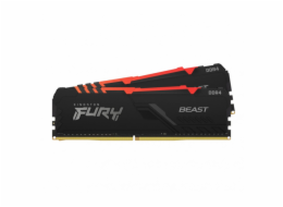 KINGSTON DIMM DDR4 16GB (Kit of 2) 3600MT/s CL17 FURY Beast RGB, XMP