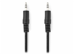 NEDIS stereo audio kabel/ 3,5mm jack zástrčka - 3,5mm jack zástrčka/ černý/ bulk/ 1m