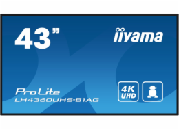 43" iiyama LH4360UHS-B1AG: VA,4K UHD,And.11,24/7