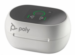 Poly Voyager Free 60+ MS Teams bluetooth headset, BT700 USB-A adaptér, dotykové nabíjecí pouzdro, bílá