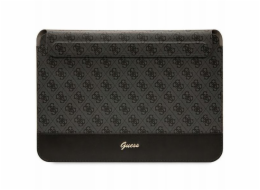 Guess 4G Metal Logo Computer Sleeve 14", černá Guess Saffiano Triangle Metal Logo Computer sleeve je perfektní obal pro notebook s úhlopříčkou displeje až do 13/14"" Obal vyrobený z imitace kůže s je