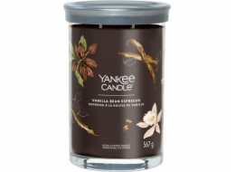 Svíčka ve skleněném válci Yankee Candle, Espresso s vanilkovým luskem, 567 g