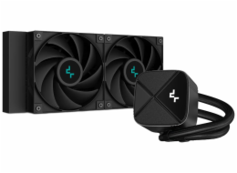 DEEPCOOL vodní chladič LS520S Zero Dark / 2x120 mm fan / Intel i AMD / komplet černý