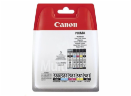 Canon CARTRIDGE PGI-580/CLI-581 BK/CMYK MultiPack pro PIXMA TS615x, TS625x, TS635x, TS815x, TS825x (200 str.)