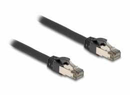 Delock Síťový kabel RJ45 Cat.6A, U/FTP, ultraohebný s vnitřním kovovým pláštěm, délky 15 m, černý