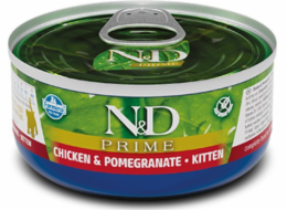 FARMINA N&D Cat Prime Chicken&Pomegranate Kitten - mokré krmivo pro kočky - 70 g