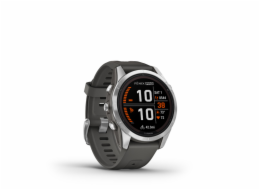 Garmin fenix7S Pro – Solar Edition, Silver / Black Band