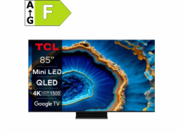 TCL 85C805 TV SMART Google TV QLED/215cm/4K UHD/4000 PPI/144Hz/Mini LED/HDR10+/Dolby Vision/Atmos/DVB-T2/S2/C/VESA