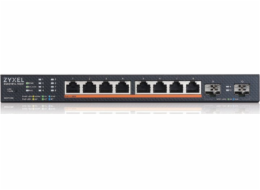 Zyxel XMG1915-10EP, 8-port 2.5GbE, 2 SFP+, 8 x PoE++ 130W Smart Switch, hybird mode, standalone or NebulaFlex Cloud