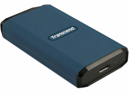 Transcend ESD410C 4TB, USB 20Gbps Type C, Externí odolný SSD disk (3D NAND flash), 2000MB/R, 2000MB/W, modrý