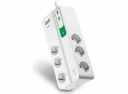 PM6U-GR Essential SurgeArrest přepěťová ochrana 6 zásuvek 5V, 2,4A 2 USB porty, 230V Německo