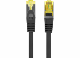 Lanberg Patchcord kat.6a S/FTP LSZH CU 1m náhoda prošel černý