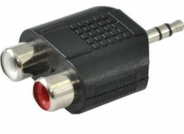 AV SSQ adaptér SSQ HA6 - Adaptér 2 x RCA samice - 3,5 mm stereo jack