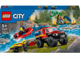 LEGO® City 60412 Hasičský vůz 4x4 a záchranný člun