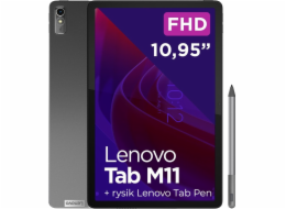 Tablet Lenovo Tab M11 11 128 GB šedý (ZADA0024PL)