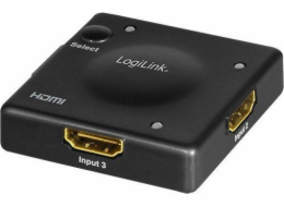 Přepínač LogiLink Přepínač LogiLink HDMI 3x1 port, 1080p/60Hz, Mini, HDCP, CEC