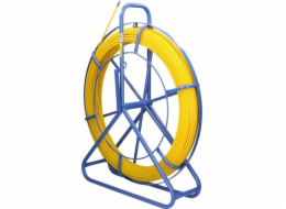  Stahovač FRP sklolaminátových kabelů, 6mm, 75m, žlutý, bez koleček