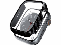 Hybridní pouzdro na hodinky Apple Watch 45mm karbonové pouzdro se sklem