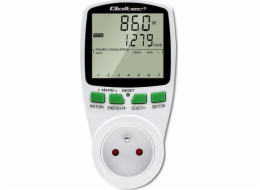 Wattmetr Qoltec Počítadlo spotřeby energie PM0627 s historií měření | 3680W | 16A | LCD