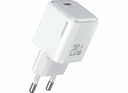 Usams Charger 1xUSB-C PD 3.0 20W Fast White Charger