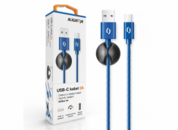 ALIGATOR datový kabel  PREMIUM 2A, USB-C, modrá