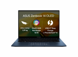 ASUS NTB Zenbook 14 OLED (UX3402VA-OLED465W), i7-13700H,14" 2.8K (2880 x 1800) OLED,16GB,1TB SSD,Intel Iris Xe,W11H,Blue