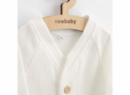 Kojenecký kabátek na knoflíky New Baby Luxury clothing Oliver bílý Vel.86 (12-18m)