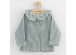 Kojenecký kabátek na knoflíky New Baby Luxury clothing Laura šedý Vel.80 (9-12m)