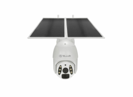 Tellur Smart WiFi Solar Camera P&T 3MP, 2K UltraHD, PIR, 20W solar panel, white