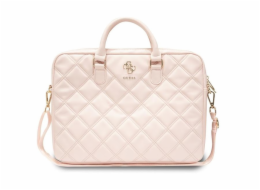 Guess PU Quilted 4G Metal Logo Computer Bag 15/16" Pink Guess PU Quilted 4G Metal Logo Computer Bag je perfektní taška pro notebook s úhlopříčkou displeje 15-16"