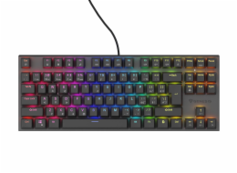 Genesis tichá herní klávesnice THOR 303/TKL/RGB/Outemu Peach/Drátová USB/CZ-SK layout/Černá