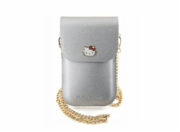 Hello Kitty PU Metal Logo Leather Wallet Phone Bag Silver Objevte novou kabelku Hello Kitty Leather Metal Logo Chain - kombinaci elegance, stylu a funkčnosti. Kompaktní ochranná pomůcka pro smartphon