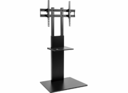 Maclean MC-865 Professional Modern TV Floor Stand with a Shelf for 37  - 70  Screens  max load 40kg  max VESA 600x400  Adjustable height  TV Entertainment Station