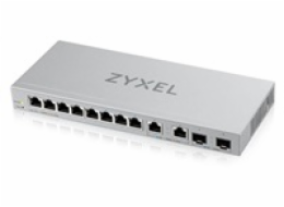 Zyxel XGS1210-12 12-port Gigabit Webmanaged Switch, 8x gigabit RJ45, 2x 2,5GbE RJ45, 2x SFP+