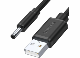 Unitek USB-A – DC kabel 3,5 mm 1,5 m černý (Y-C495BK)