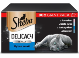 Sheba Delicacy Rybí příchut v želé 80x85g