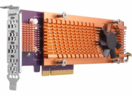 Qnap PCIe 3.0 x8 řadič – 4x M.2 PCIe NVMe QM2 (QM2-4P-384)