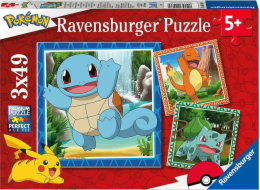 Dětské puzzle Charmander, Bulbasaur a Squirtle