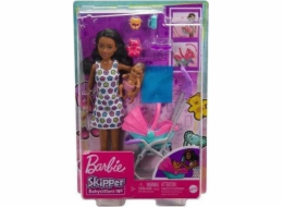 Panenka Barbie Mattel Sada chůvičky Barbie Skipper Club + panenky HHB68