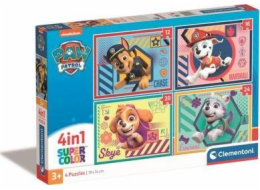 Clementoni Supercolor 4v1 - Paw Patrol, Puzzle