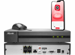 HiLook rekordér HiLook IP rekordér od Hikvision 4MP NVR-4CH-4MP/4P