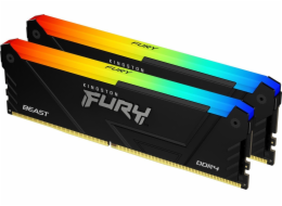 Paměť Kingston Fury Beast RGB, DDR4, 64 GB, 3600 MHz, CL18 (KF436C18BB2AK2/64)