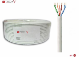 Techly TechlyPro Instalační kabel U/UTP Cat6 4x2 pramenný 100% měď 100m šedý