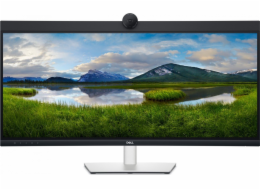 Monitor Dell P3424WEB 34palcový IPS zakřivený WQHD (3440 x 1440)/21:9/HDMI/DP/USB-C/RJ-45/Fotoaparát/Reproduktory/Mikrofon/3Y