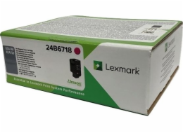 Originální toner Lexmark 24B6718 Purpurová (24B6718)