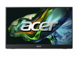 Acer LCD PM161QAbmiuuzx 15,6" IPS LED, 1920x1080, 1xMiniHDMI + 2xType-C + Audio Out, repro 1Wx2, VESA No, Black